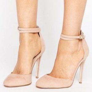 pink nude high heels us 9.5